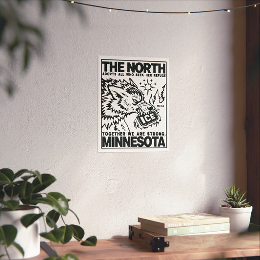 "The North Wolf" Design Matte Print
