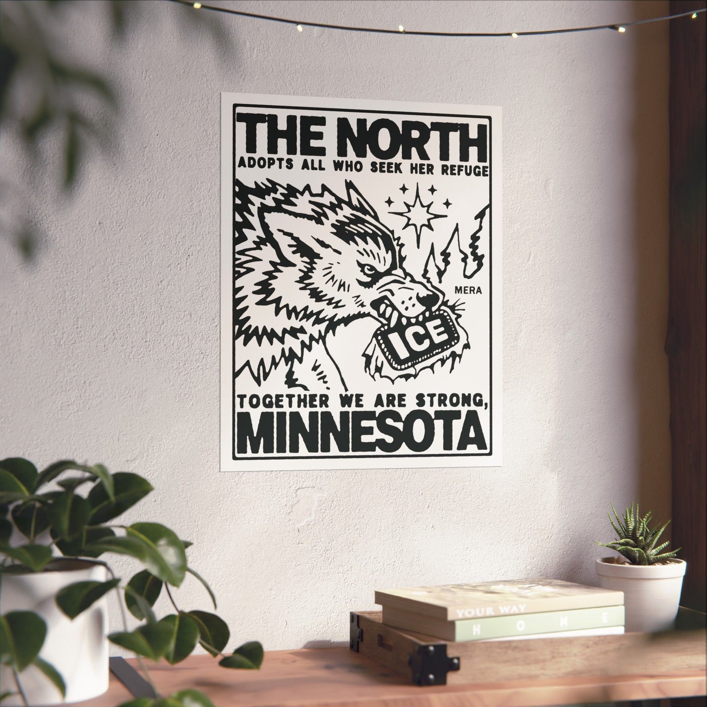"The North Wolf" Design Matte Print