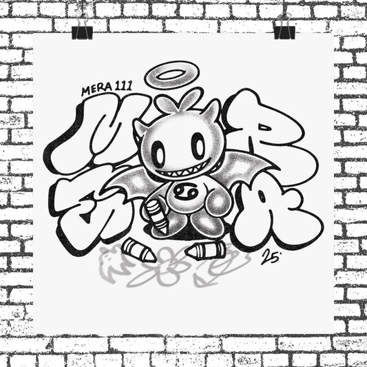 "Chao Throwie" Design Matte Print