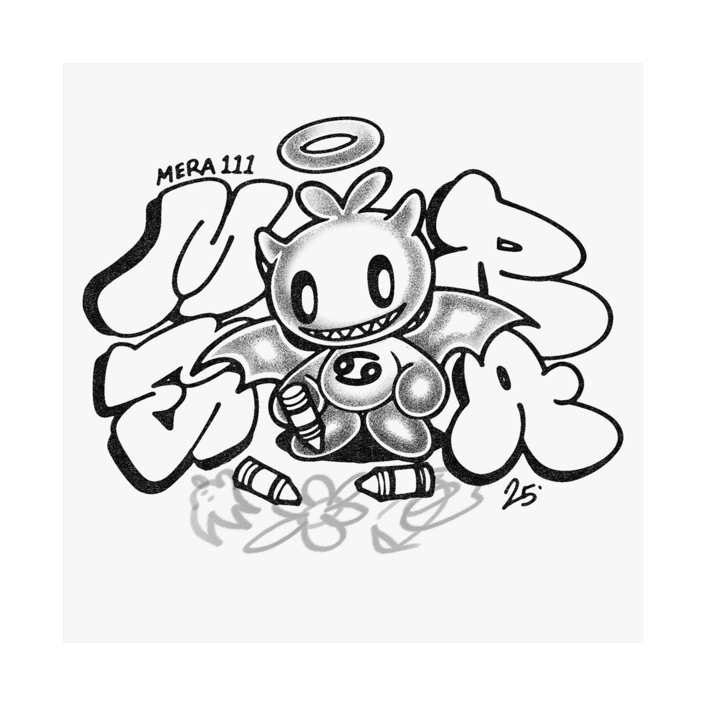 "Chao Throwie" Design Matte Print