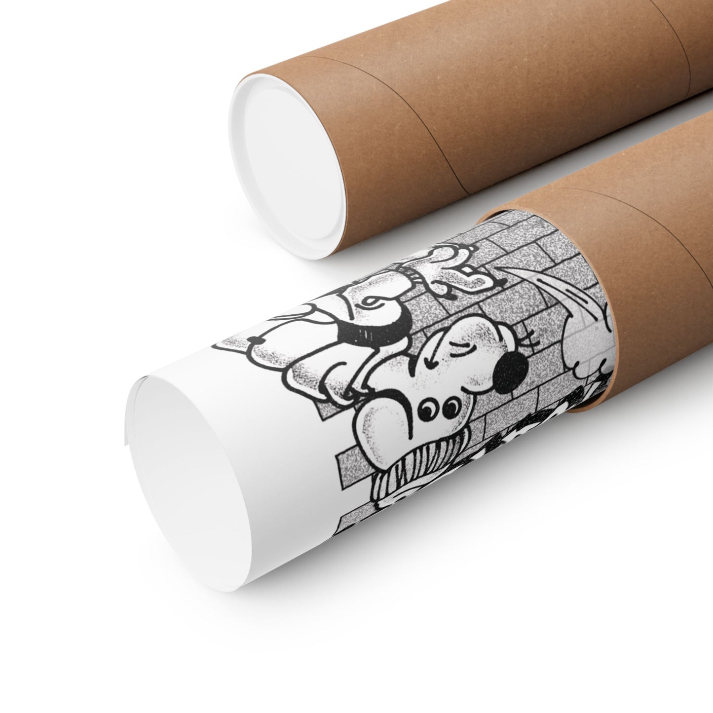 "Wes Graffiti Wall" Design Matte Print