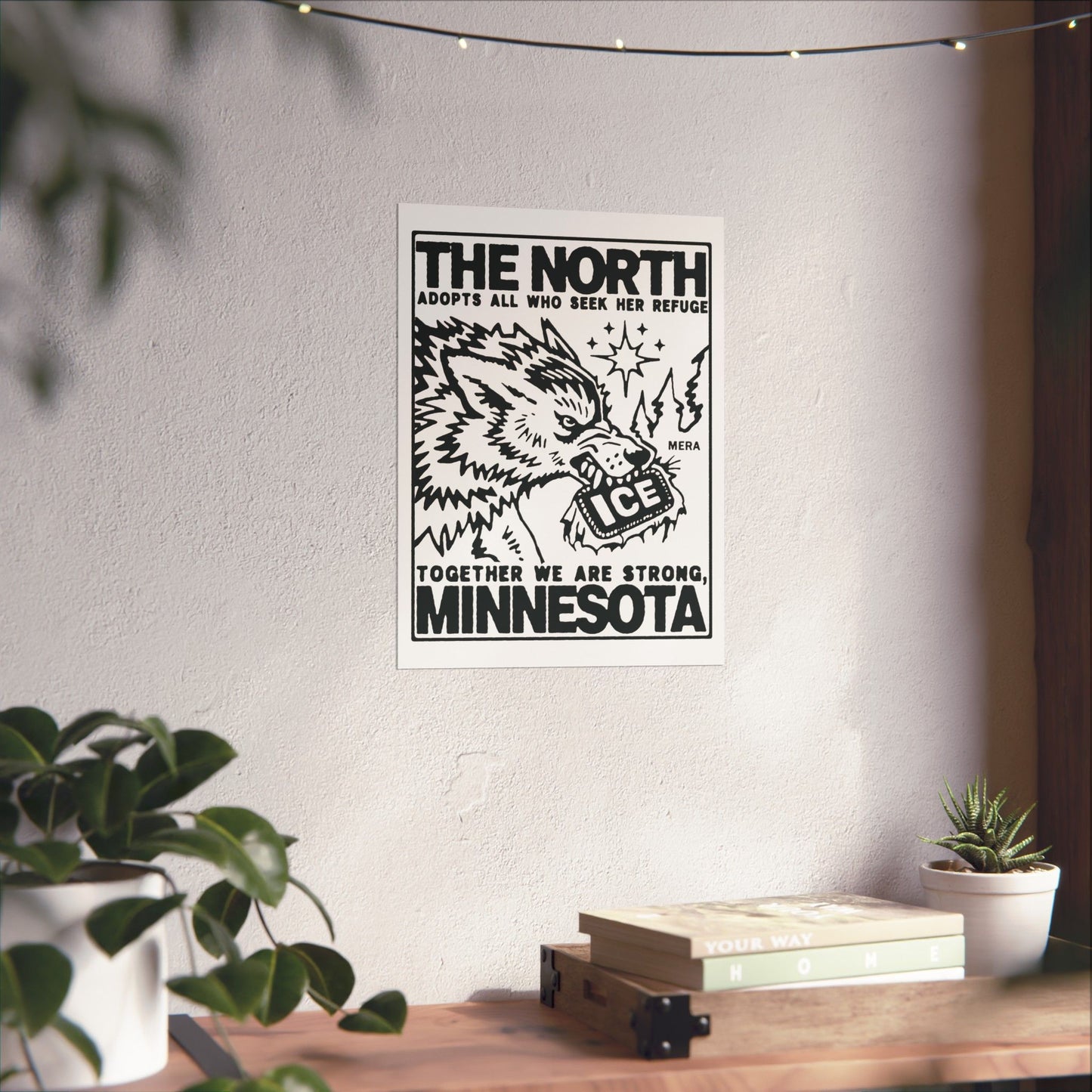 "The North Wolf" Design Matte Print